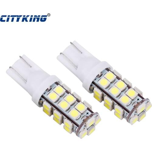 2pcs T10 LED White light T10 28SMD 1210 3528 led W5W T10 28LED Car Side Marker lights map lamp Wedge bulb External Lights
