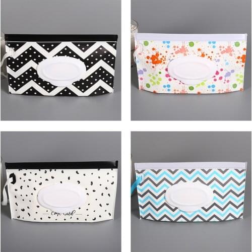 2021 Wet Wipes Dispenser Portable Bag Reusable Travel Baby Wipes Container Wet Wipes Are Divided Into Bags Without Wet Wipes
