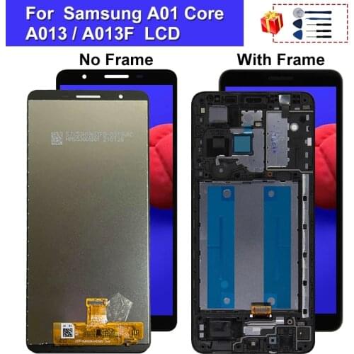 5.3" For Samsung Galaxy A01 Core A013 A013F A013G A013M SM-A013F A013G/DS LCD Display Touch Screen Digitizer Assembly With Frame
