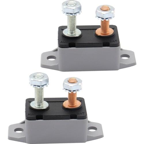 2Pcs 10Amp Circuit Breaker Car Truck RV Bus Boat Waterproof with Automatic Reset