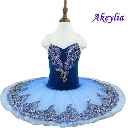 Girls Blue Bird ballet TUTU pre-professional, yellow Practice Tutus Adult ,Red Tutu Ballet Pancake Child Stage Dance Wear 18081