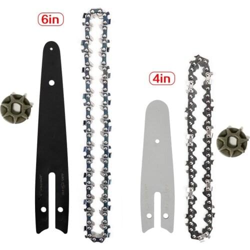 4/6 Inch Electric Saw Chainsaw Power Tools Chain Saw With Chainsaw Guide Bar Mini Chainsaw Set Electric Chain Saw Wood Cutter