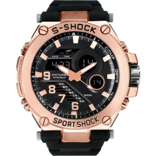 New brand fashion watch mens LED digital watch G outdoor multi-function waterproof military sports shock watch relojes hombre