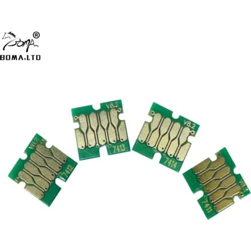 T741X T7411 741 Cartridges Chip For Epson Sure Color F6070 F6200 F6000 F6270 F7000 F7070 F7100 F7170 F7200 F7270 INK Tank Chip