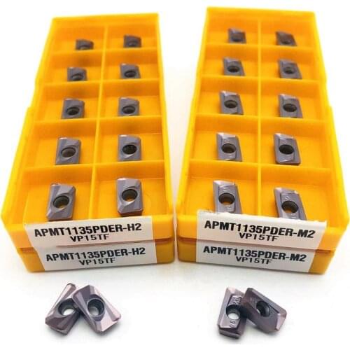 CNC milling cutter APMT1135 PDER M2 / H2 VP15TF carbide insert milling tool APMT 1135 end milling cutter CNC lathe turning tool