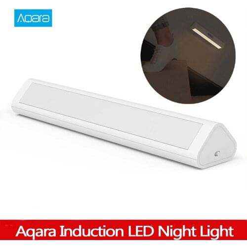 Aqara Induction LED Night Light Human Body Smart Sensor Magetic Design 2 Level Brightness Twinsensor Detection for Smart Home