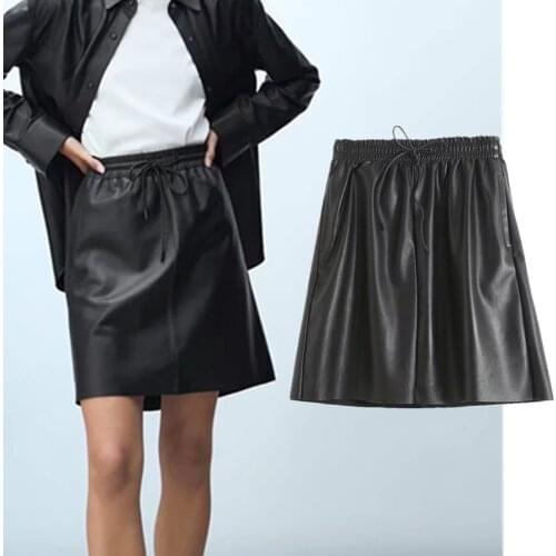 Женские кожаные юбки JennyandDave China At AliExpress