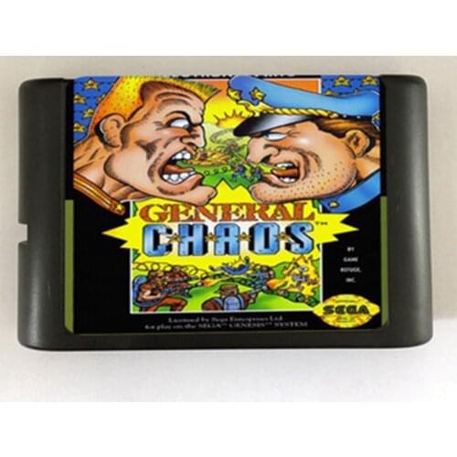 General Chaos Game Cartridge Newest 16 bit Game Card For Sega Mega Drive / Genesis System