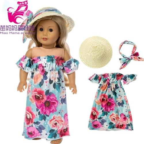 17" baby doll clothes summer beach dress set 18 inch american doll clothes holiday dress