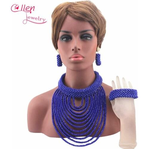 Fashion Chunky Bib African Coral Orange Jewelry Sets Nigerian Beads Statement Wedding Bridal Jewelry Set Free Shipping W13061