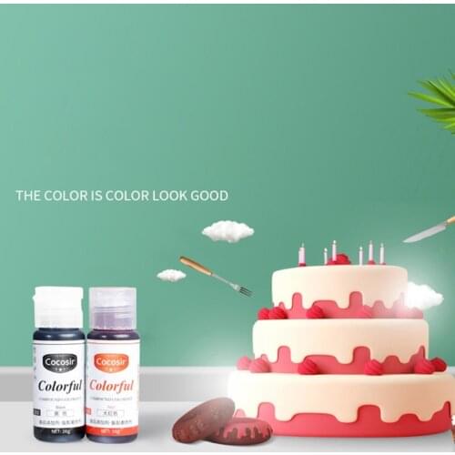 20-Color Cake Food Coloring Set Food Grade Vibrant Food Color Liquid for Baking Decorating Cooking Making DIY Supply Kit