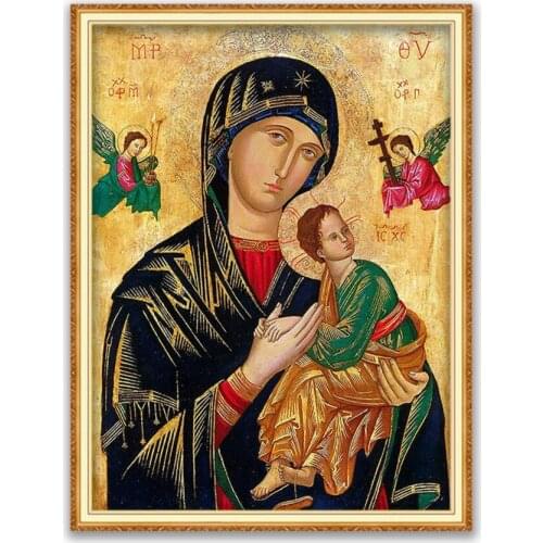 Region Orthodox Icon DIY 11CT Cross Stitch Embroidery Kits Craft Needlework Set Cotton Thread Printed Canvas Home Decoration