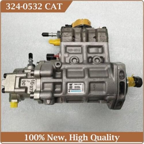 Genuine Parts Excavator CAT 420E 430E 450E Engine C4.4 Diesel Fuel Injection Pump 324-0532 2641A405 3240532 For Caterpillar