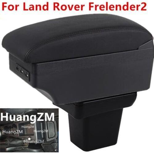 For Land Rover Frelender2 armrest box central Store content Storage box with cup holder ashtray products with USB LED