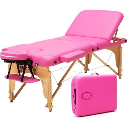 Portable Folding Massage Table W/Free Carry Case, Reinforced Physiotherapy, Bed Chair Dual-Use, Backrest Adjustable Bed Spa