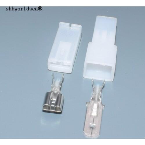 Shhworldsea 1pin 6.3mm Automotive Connectors Plug Housings Terminal Blocks 180905 180916