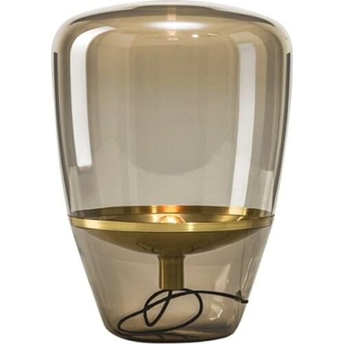 Nordic Table Lamp Glass Lampshade Post Modern Desk Lamp for Living Room Office Decor Bedside Creative Lighting Design Lamp