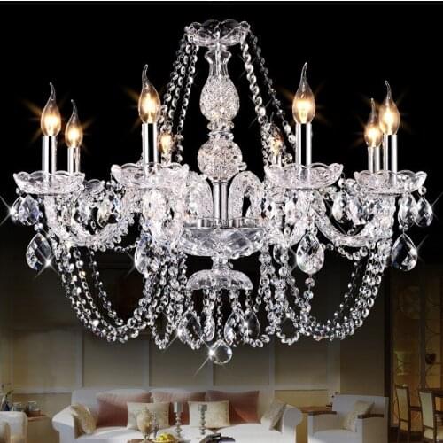 Modern led chandelier for kitchen Bedroom Glass K9 Crystal ceiling chandelier lustres de cristal Home decoration lamp pendientes