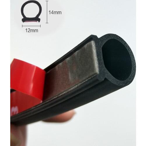Type Big D Rubber Door Seal Strip Car Door Seal Strip Universal Noise Insulation EDPM Car Rubber Waterproof Seals For Auto