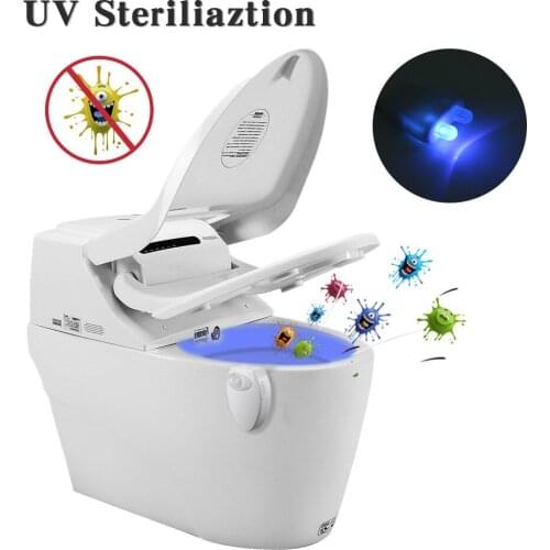UV Sterilization PIR Motion Sensor LED Toilet Night Light WC Light Bathroom Night Lamp for Toilet Bowl Child D40