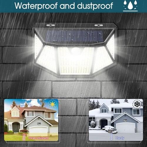 Outdoor LED Solar Light Motion Sensor Waterproof Sunlight Garden Decoration Street Lights Solar Powered Lantern Porch Wall Lamp