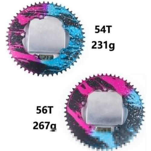 BOLANY 130BCD Cycling Chain Wheel 8 9 10 11 Speed 54T 56T for Folding Bike Road Bicycle Aluminum Alloy Colorful Crank Tooth