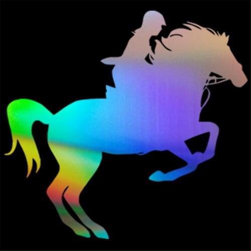 Riding Horse Sticker Car Window Windscreen Bumper Laptop Vinyl Wall Decal