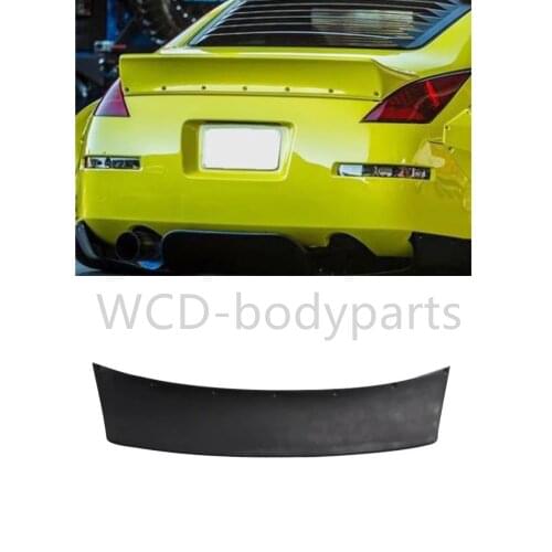 For Nissan 350Z Rocket Bunny Rear Spoiler Glass Fiber FRP Tunk Wing Lip Body Kit Car Styling Auto Tuning Trim Part For 350Z