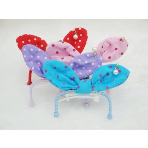 10pcs Pet dogs accessories - flower hairclip rubber headgear Maltese Bichon Teddy Yorkshire yarn