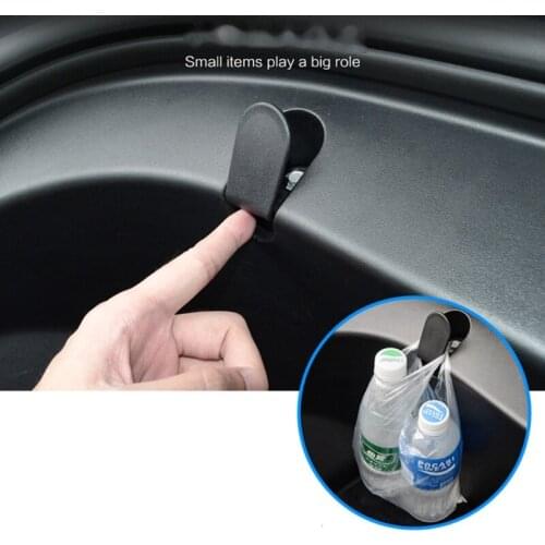 2Pcs Front Trunk Bag Hooks Car Interior Hook Bag Cargo Hook Cover Car Interior Car Accessories for Tesla Model 3