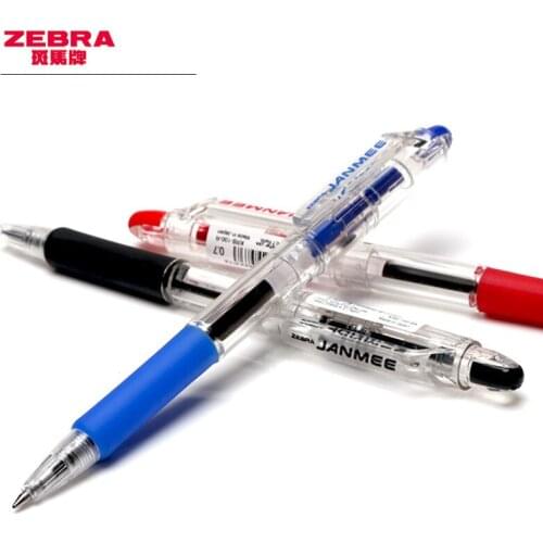 3pcs Zebra KRB-100 Ballpoint Pen Gel Ink Pen Rollerball Pen writing pen 0.7mm Japan Black/Blue/Red ink Colors