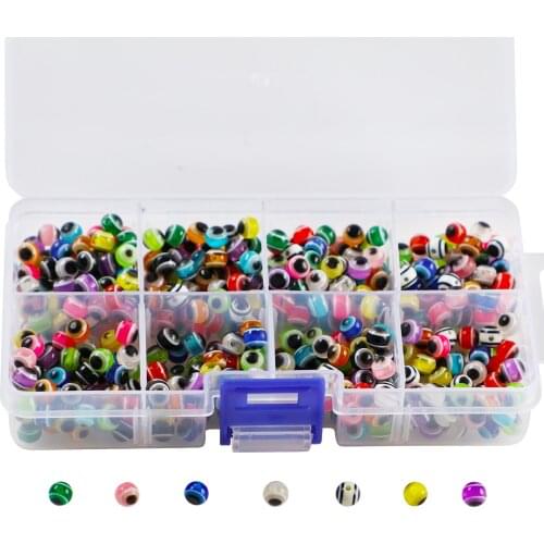 500pcs Fishing Beads Colorful Artificial Lures DIY Fish Eye Beads 6MM Spinnerbaits Jigs Hook for Bass Fly Tying Accessory Tackle
