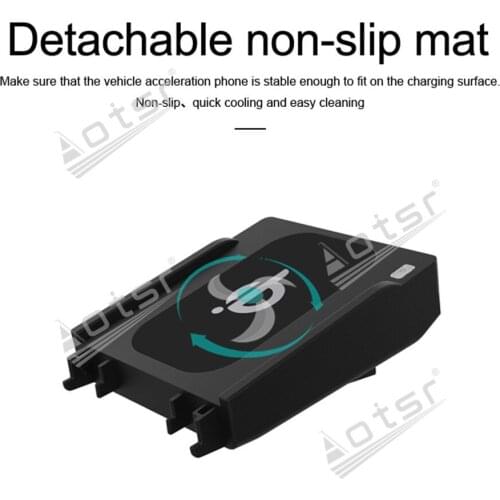 QI car Infrared wireless charger For Mercedes-Benz C-series/GLC 2015-2019 Wireless Charging Car Phone Holder for iphone/Samsung