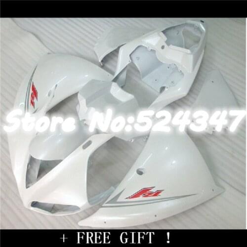 Custom Motorcycle cowl for YZF-R1 2009-2011 2010 YZF R1 09 10 11 white ABS Body Kit motor Fairing