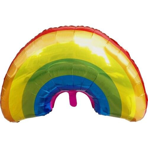 Large Size 36inch Rainbow Aluminum Foil Balloons Helium Balloons Birthday Party Decoration Celebration Supplies Inflatable