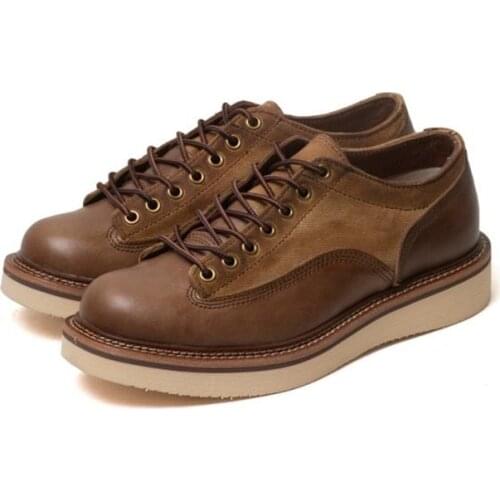 New Handmade Designer Men Casual Shoes Vintage British Cow Leather Ankle Boots Tooling High Quality Round Toe Motorcycle Boots