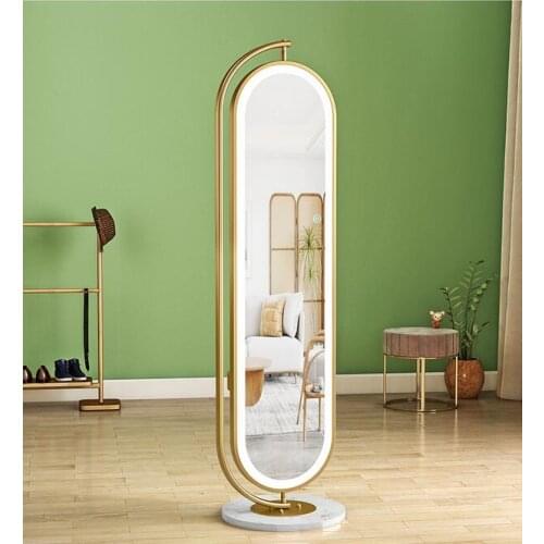 Household full-length mirror rotating dressing mirror multifunctional floor mirror