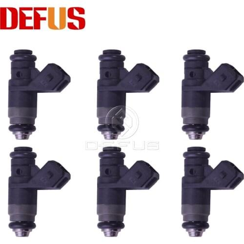DEFUS 6PCS Original Fuel Injector nozzle OEM H-029-611 New Good Quality For Renault CLIO Megane I Scenic 99-16 1.4L 1.6L nozzle