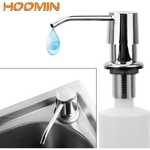 HOOMIN Kitchen Sink Soap Dispenser Built-in Lotion Pump for Bathroom and Liquid Soap Organizer