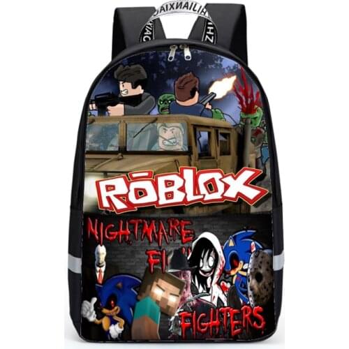 Hot sale Cartoon Printed School Bags Backpack for boy teenagers nylon waterpoof Bookbag fashionAnime backpack Mochila