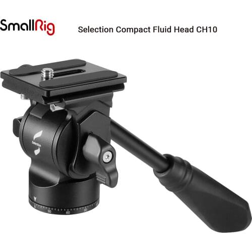 SmallRig Selection Compact Fluid Head Tilted +90°-55° and Swiveled 360° Allowing Multi-Angle Shooting For Video Shooting 3259