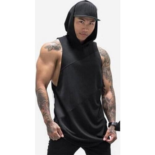 Brand New Gyms Tank Top Men Cotton Vest Bodybuilding Muscle Tops Sleeveless Shirt Casual Clothing Singlet Fitness Hooded Tops