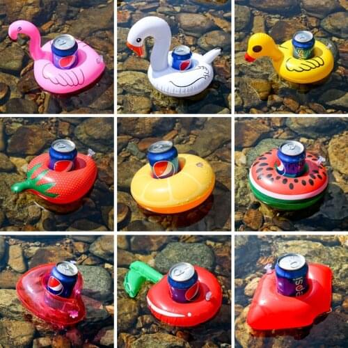 Inflatable Cup Holder Swimming Pool Drink Floats for Kids Adults Bathing Toy Summer Beach Party Decoration Bar Coasters