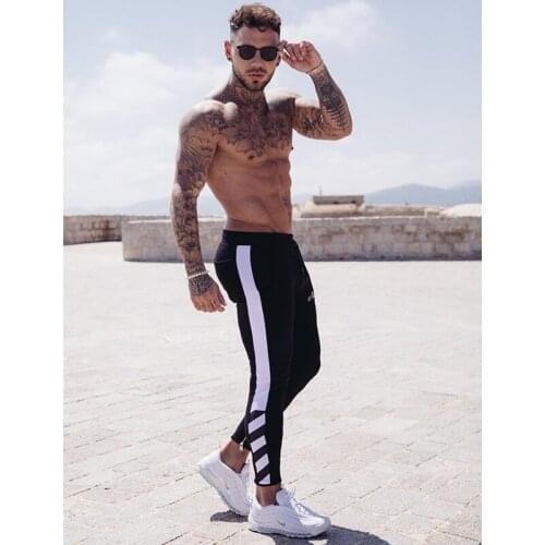 New Muscle Brothers Sports Pants Slim Cotton Bodyguard Pants Leisure Fitness Pants For Men