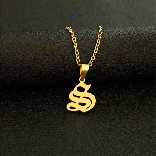 Custom Name Necklace for Women Personalized Stainless Steel Customized Jewelry Pendant Choker Necklaces Girlfriend Gift