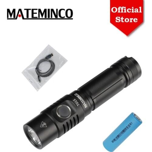 Mateminco T01S EDC 21700 Battery 3500lm Type-C USB-C Rechargeable Lanterna Tactical Torch High Power LED Flashlight