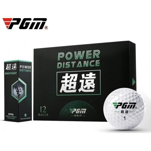 PGM 12 pcs golf balls Distance Second-tier game ball White ball with LOGO