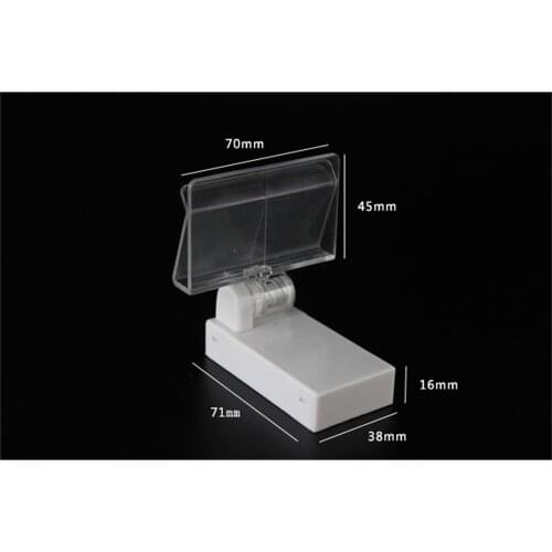 POP advertising price tag clip label holder KT board snap clamp stand clear magnetic bottom metal shelf banner sign holder
