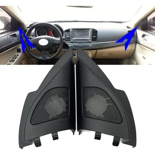 Roavia For Mitsubishi Lancer EX High Quality Triangular Plate Horn Tweeter Speakers Cover 8720A050