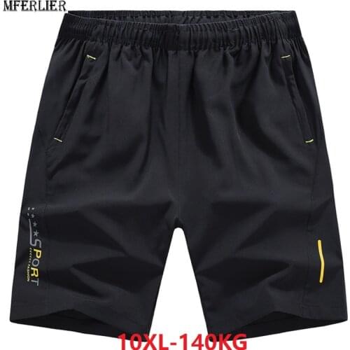 Plus Big size 8XL 9XL 10xl Casual Shorts Mens summer large Shorts sportwear Breathable Quick dry black Shorts navy blue 54 56 58
